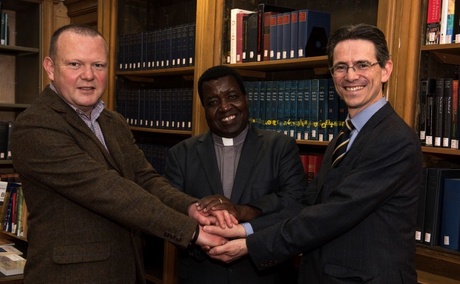 (L-R) Rev Dr Kenneth Jeffrey , Rev Alex Benson Maulana and Rev George Cowie