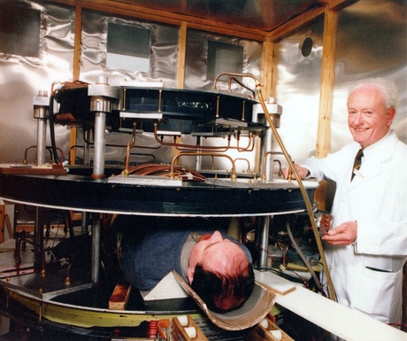 John Mallard with the original MRI