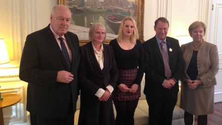 Ambassador Huhtaniemi, Mrs Anna Ingold, Susanna Ingold, Professor Tim Ingold, Mrs Huhtaniemi