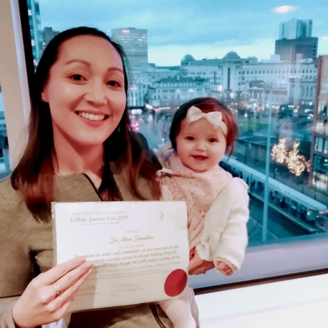 Dr Alison Donaldson took her youngest daughter Sophie along to the award ceremony