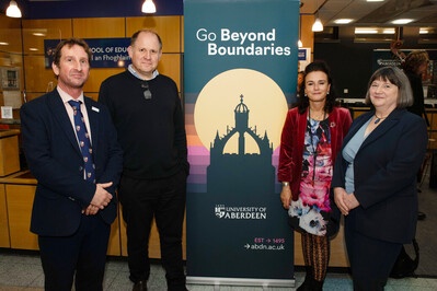 Professor Jules Griffin, Henry Dimbleby, Professor Alex Johnstone and Helen Kelman