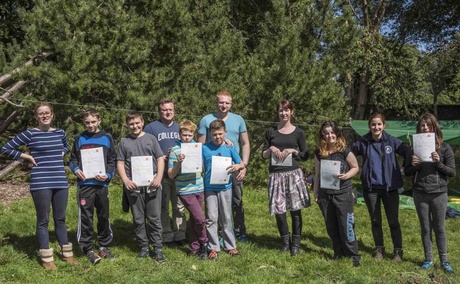 Young carers presented with John Muir Award at the University of Aberdeen