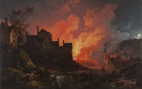 Philippe de Loutherbourg, Coalbrookdale at Night, 1801