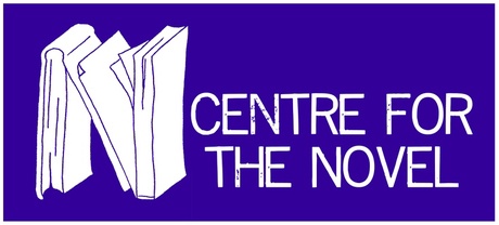 Centre for the Novel Logo, with the letter N represented by two open books