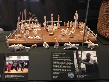 Model of Sakha summer festival by Fedor Markov exhibited at the British Museum. Photo: Amber Lincoln.