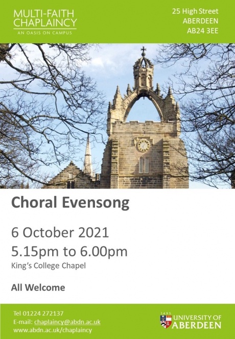 Choral Evensong Poster