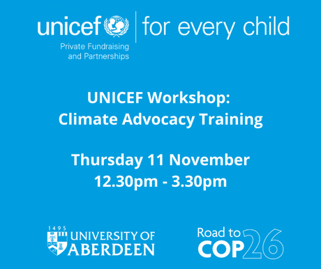 Unicef Workshop, 11November, 1230 - 1530