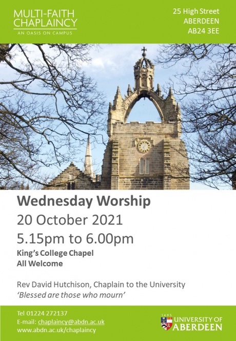 Wednesday Worship 20 October 2021