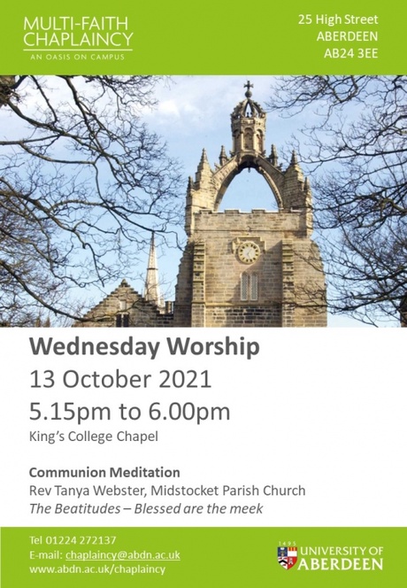 Wednesday Worship 13 October 2021