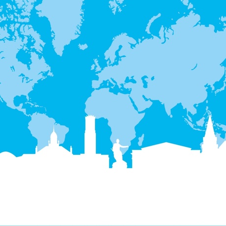 Global with Aberdeen Skyline Blue Logo