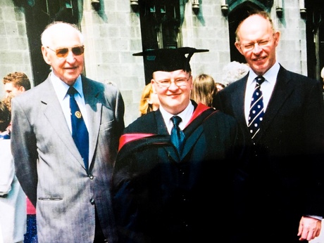 Three generations of the Adam family at Neil's graduation