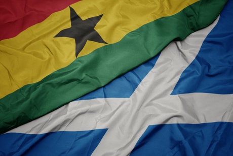 Photo of Ghana and Scottish flags