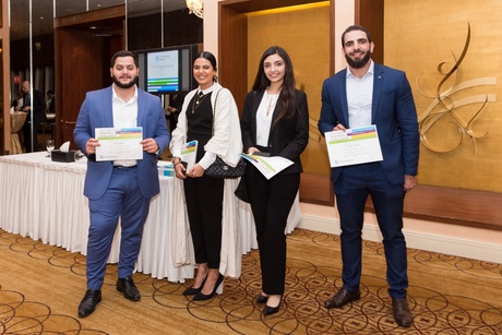 From left to right- Khaleel Wadi, Reem Al Ansari, Jana Hamdach, Ahmed Abbas