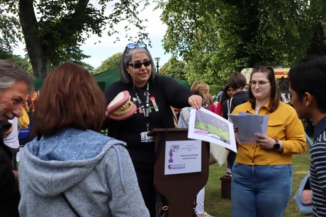 Dr Rasha Abu Eid at Soapbox Science