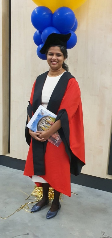 Nadisha enjoying her graduation day