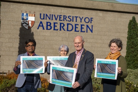 Photo of presenters and Lord Provost from Anti-Slavery Day