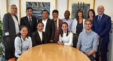 Visitors from Cambodia with School of Education Staff