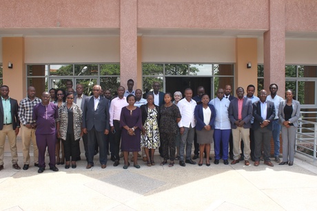 Group photo of speakers and attendees at Scottish Literacies Project event