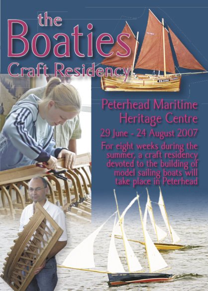 Poster with model-boats and apprentices