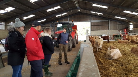 Students visit Glensaugh Farm