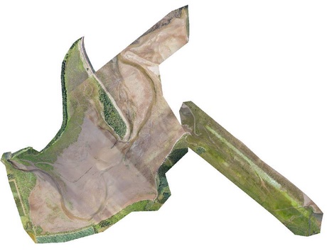 An orthomosaic of the coast around the saltmarsh at Tyninghame (Wingtra VTOL)