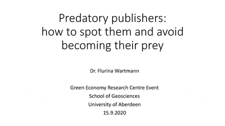 Predatory Publishers