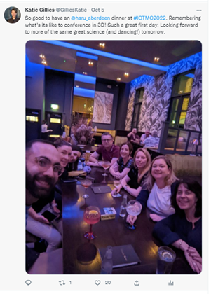 Team HSRU dinner at ICTMC