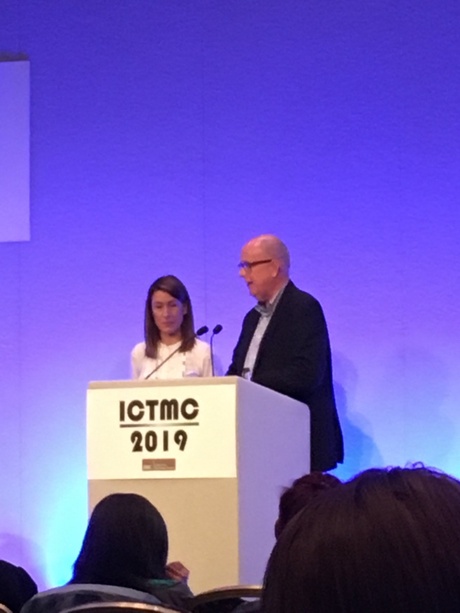 Dr Katie Gillies with Andrew Worrall at ICTMC2019