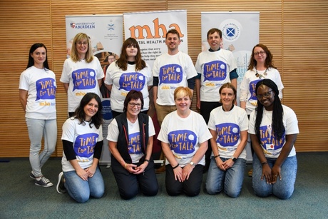 Astrid Whyte (front row, second from left) with a number of our HSRU staff and fundraisers