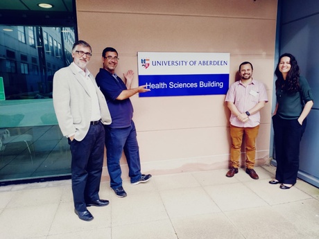 Drs Joao Mazzoncini, Leonardo Moscovici, Paulo Mazzoncini and Lariza de Oliveira from Ribeirao Preto Medical School, University of Sao Paulo