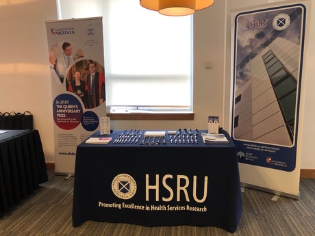 HSRU's stand at the Healthcare Improvement Research Symposium