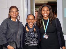 Dr Onyoja Momoh photographed alongside Supreme Court Judge Connie Mocumie and Karabo Ozah, (Director of Child Law, Pretoria)