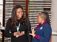 Dr Onyoja Momoh photographed alongside Ruth Mbambi (Zambia);