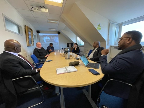 Delegation of Nigerian petroleum industry leaders visiting the School of Law