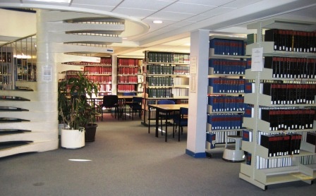 Image shows the main entrance of Taylor Library