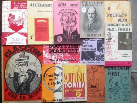 Photograph of a collection of political pamphlets