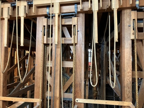 Reconstructed stage machinery at Tyne Theatre and Opera House