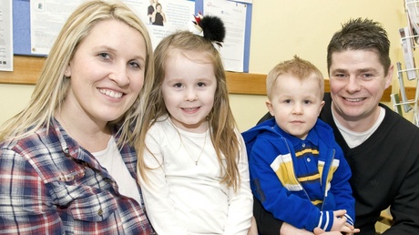 Diane and John Buchan and their children Carmen (4) and John (3)