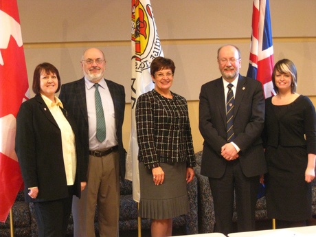 Representatives from the University of Aberdeen and the University of Calgary