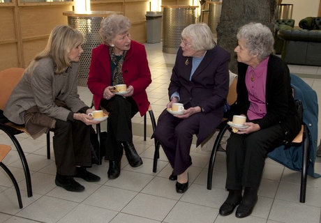 Susan Hampshire and local National Osteoporosis Society members