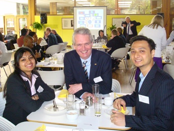 Leena Jamal, MBA student, Ian Philips, Director CO2DeepStore, Mrinmoy Choudhury, MBA student