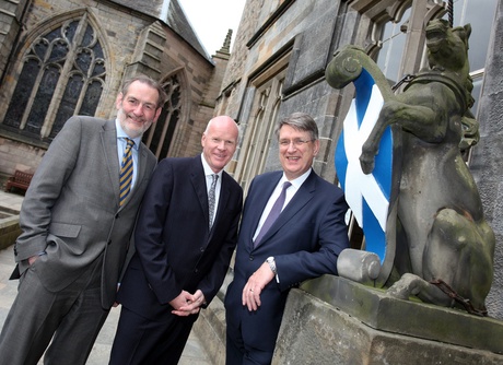 from left: Prof Diamond, Alasdair Buchanan and Malcolm Webb