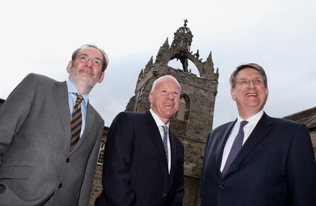 from left: Prof Diamond, Alasdair Buchanan and Malcolm Webb