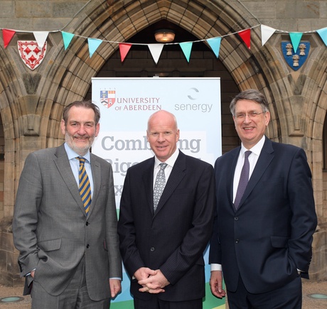 from left: Professor Sir Ian Diamond, Alasdair Buchanan and Malcolm Webb