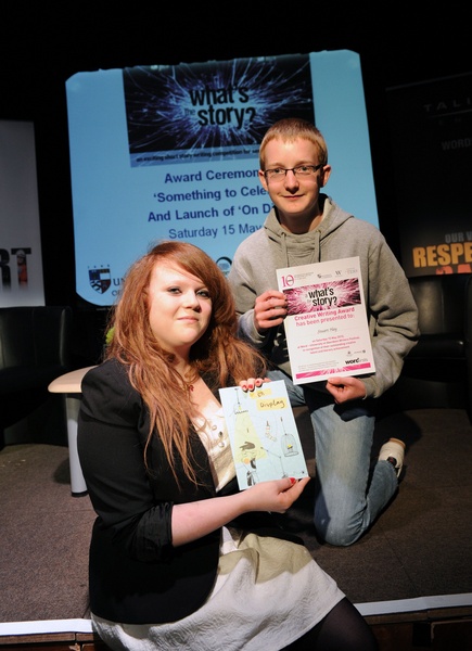 Emma Hay, a winner of last year's competition with Stuart Hay who will see his work published in this year's Wordfirsts