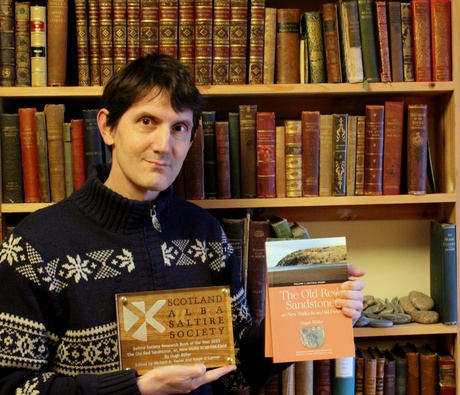 Professor Ralph O'Connor with the Saltire Prize