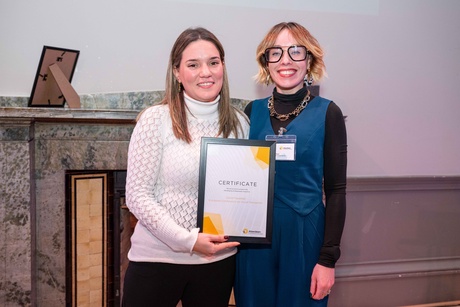 Dr Danai Papadaki with her award