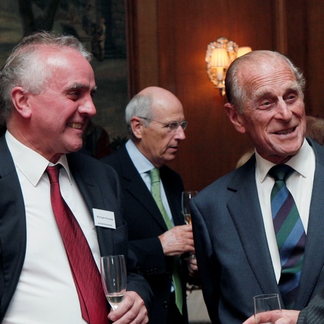 Professor Forrester meeting HRH the Duke of Edinburgh