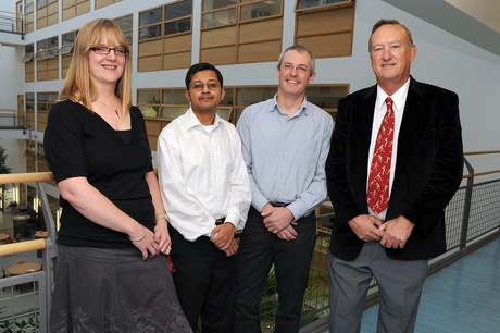 Dr Julie Crockett, Subhajit Das, Professor Mike Rogers and Richard Simcox