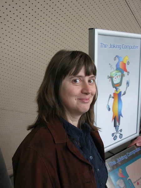 Dr Judith Masthoff and The Joking Computer exhibit